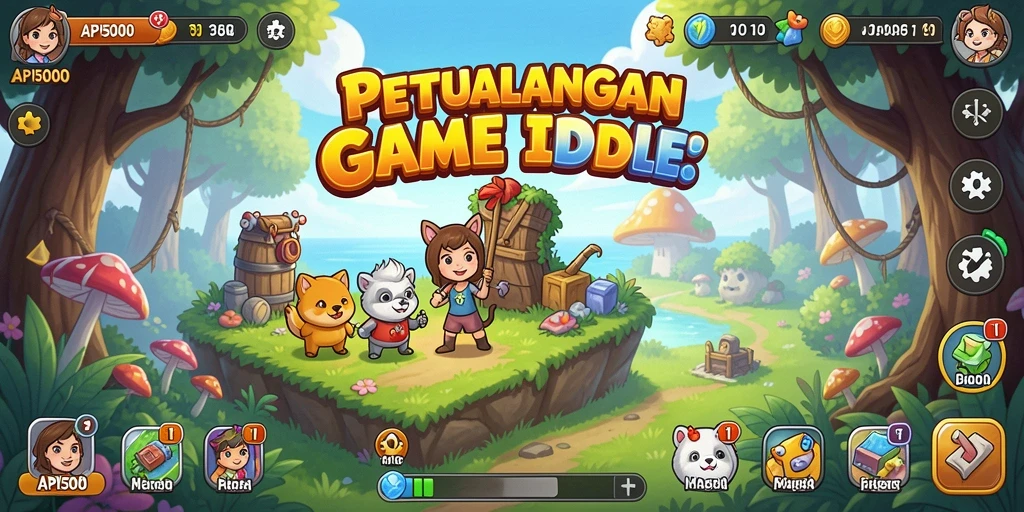 Gameplay seru yang menyenangkan dalam API5000 dengan mekanisme Idle.