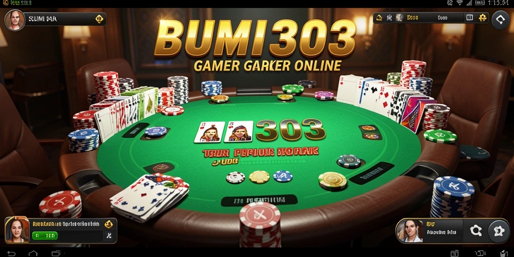 Tampilan gameplay Poker yang seru di BUMI303.