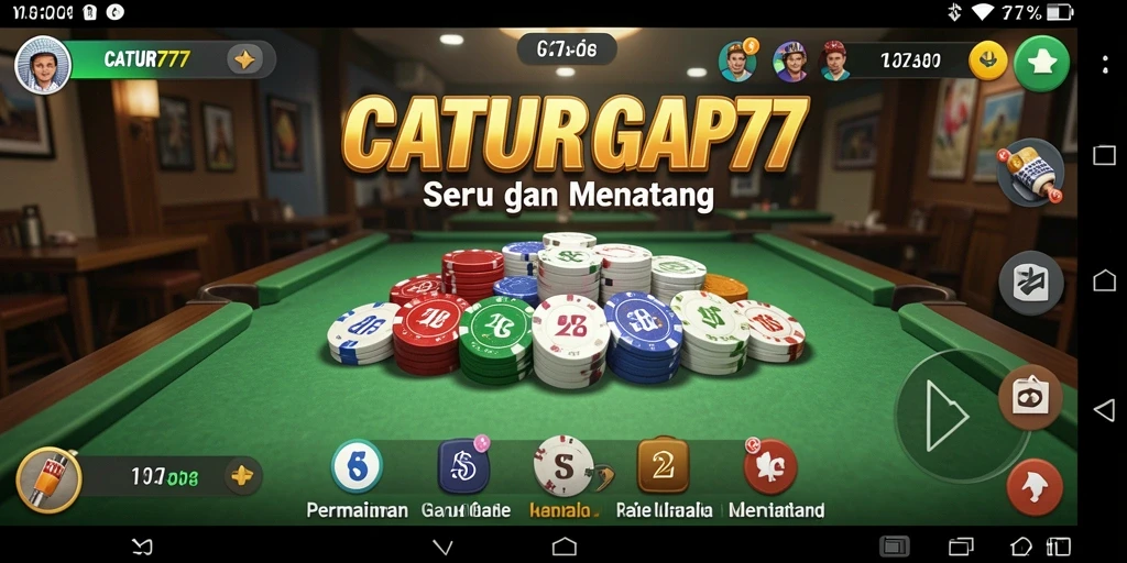 Screenshot gameplay seru permainan Gaple di CATUR777.