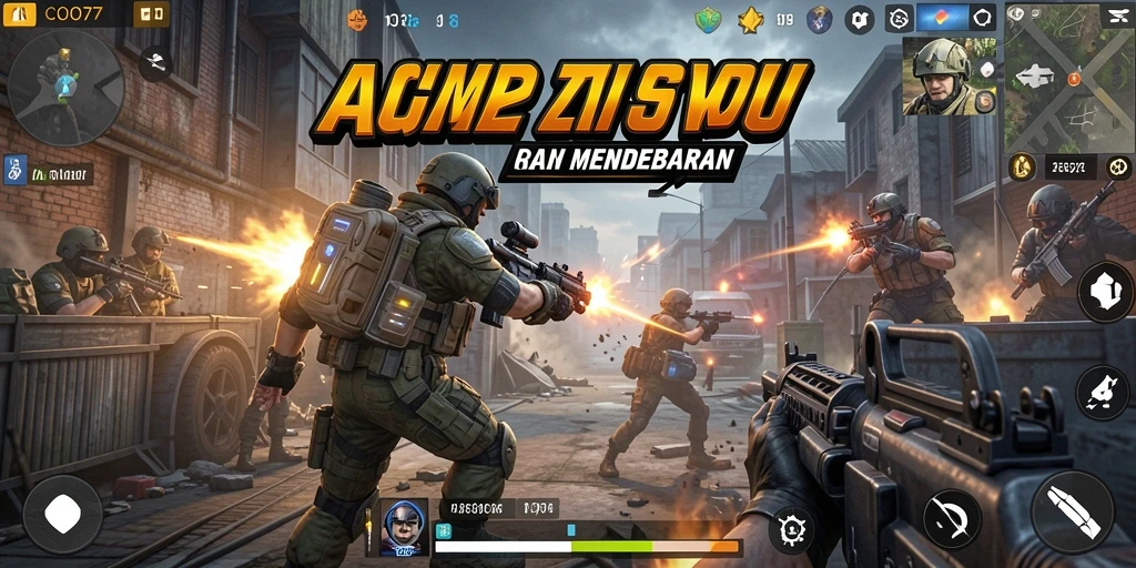 Tampilan gameplay COO77 yang dinamis dan penuh aksi.