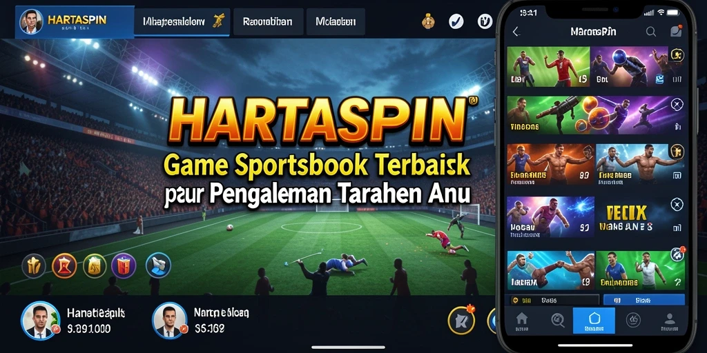 Screenshot HARTASPIN yang menampilkan berbagai opsi taruhan olahraga.