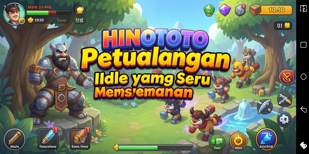 Tampilan gameplay HINOTOTO yang menarik dan colorful.