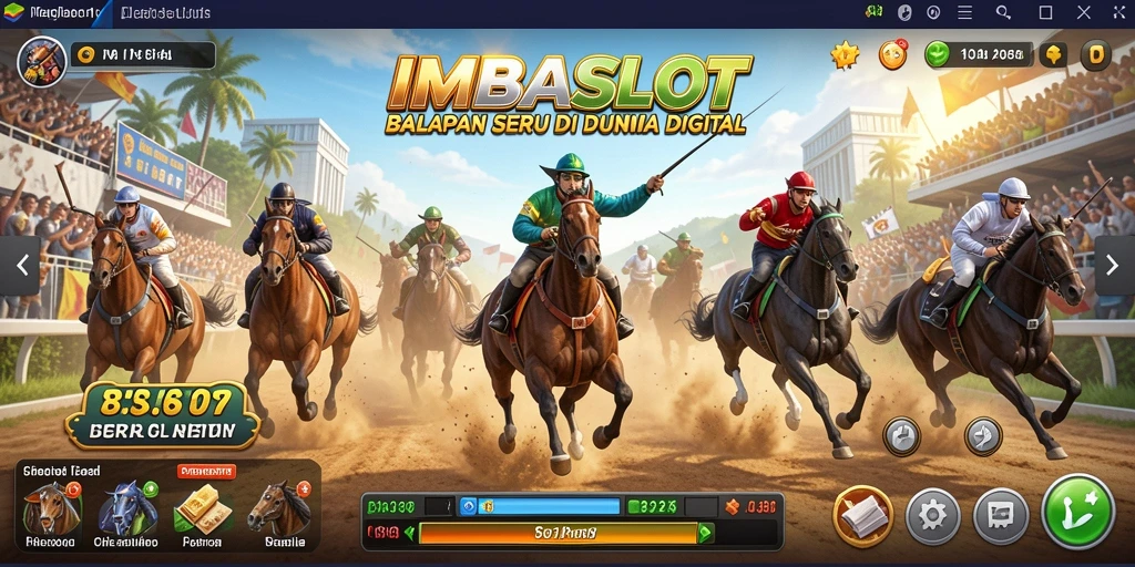 Gameplay IMBASLOT yang menegangkan dan seru di lintasan balap.