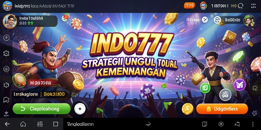 Screenshot permainan INDO777 menampilkan taktik mengalahkan lawan.